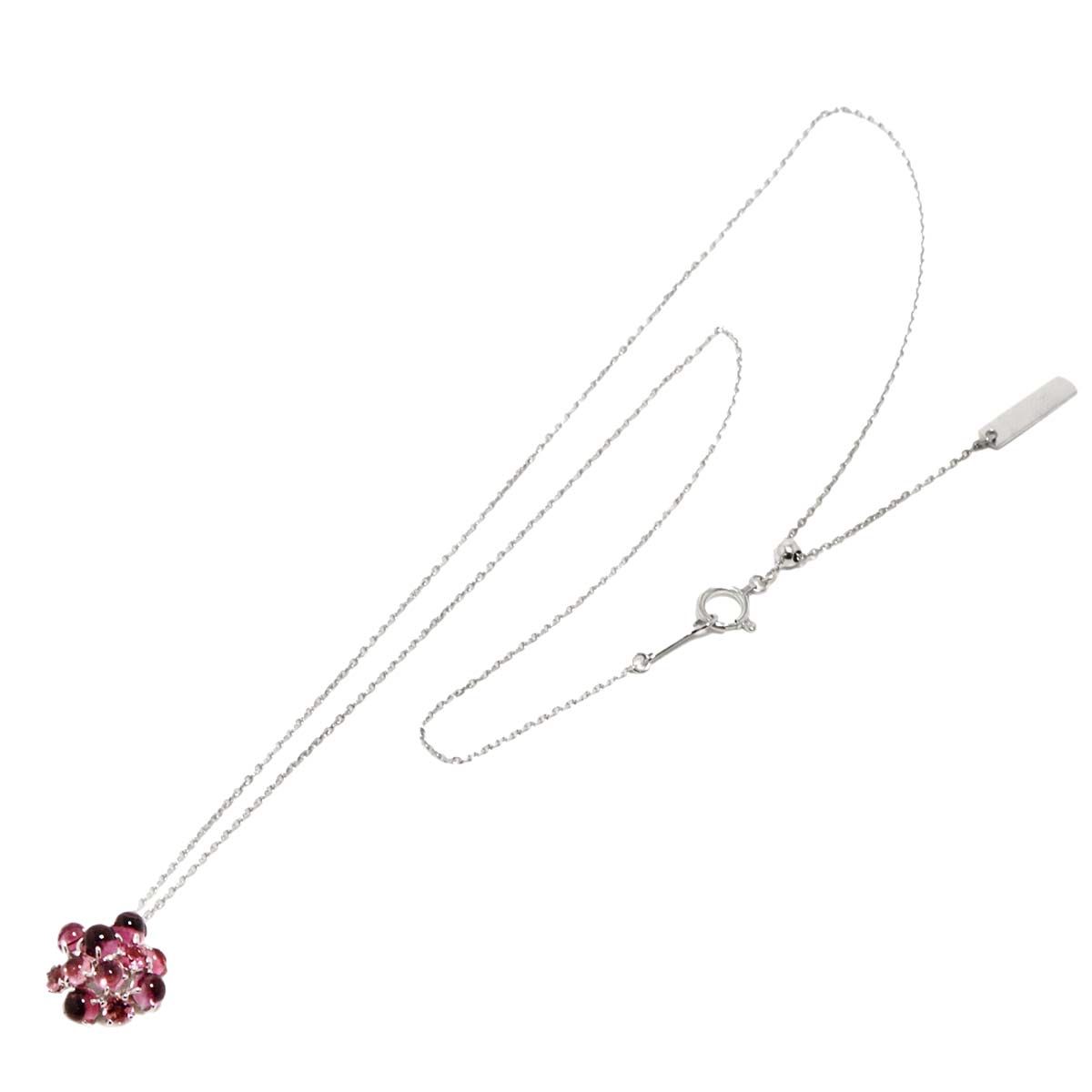Tourmaline Necklace 18K White Gold 750