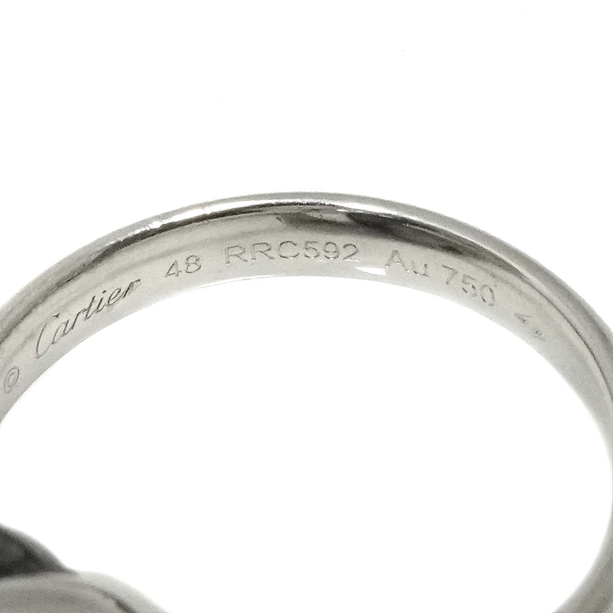 Trinity Ceramic Ring K18 White Gold 750 size48 4.5(US)