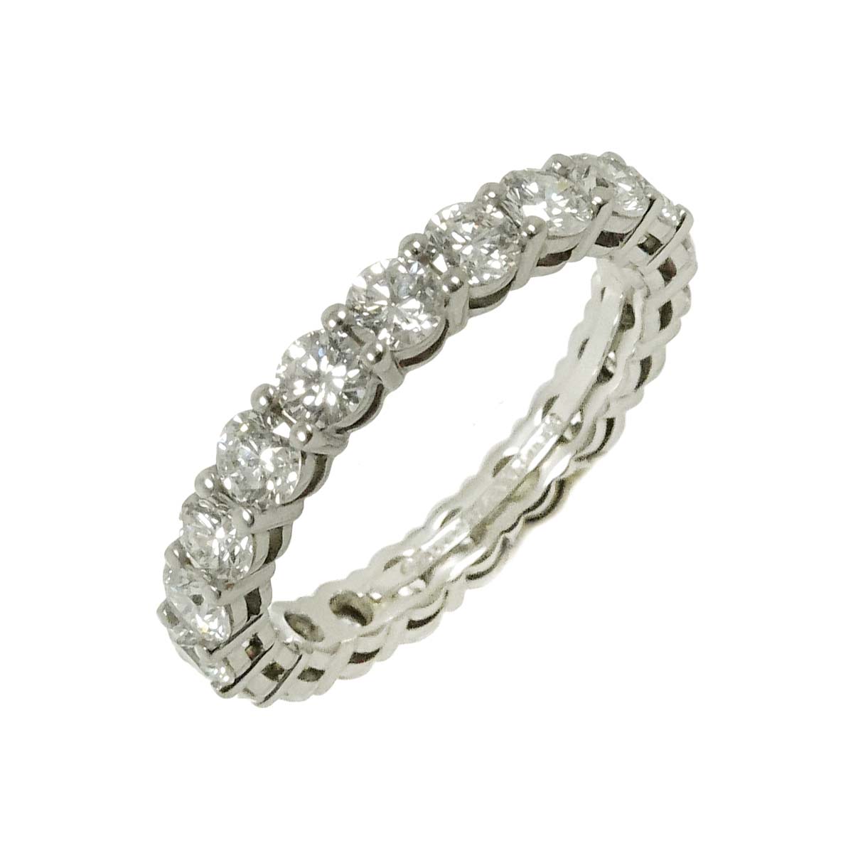 Forever Full Diamond Ring Platinum size4.5(US)