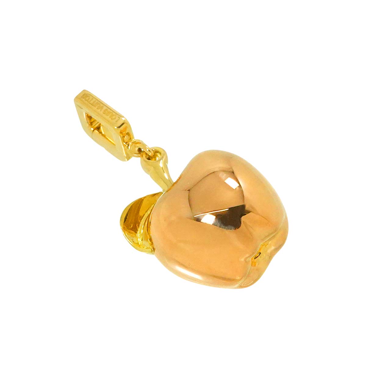Apple motif Pendant Top 18K PG YG 750