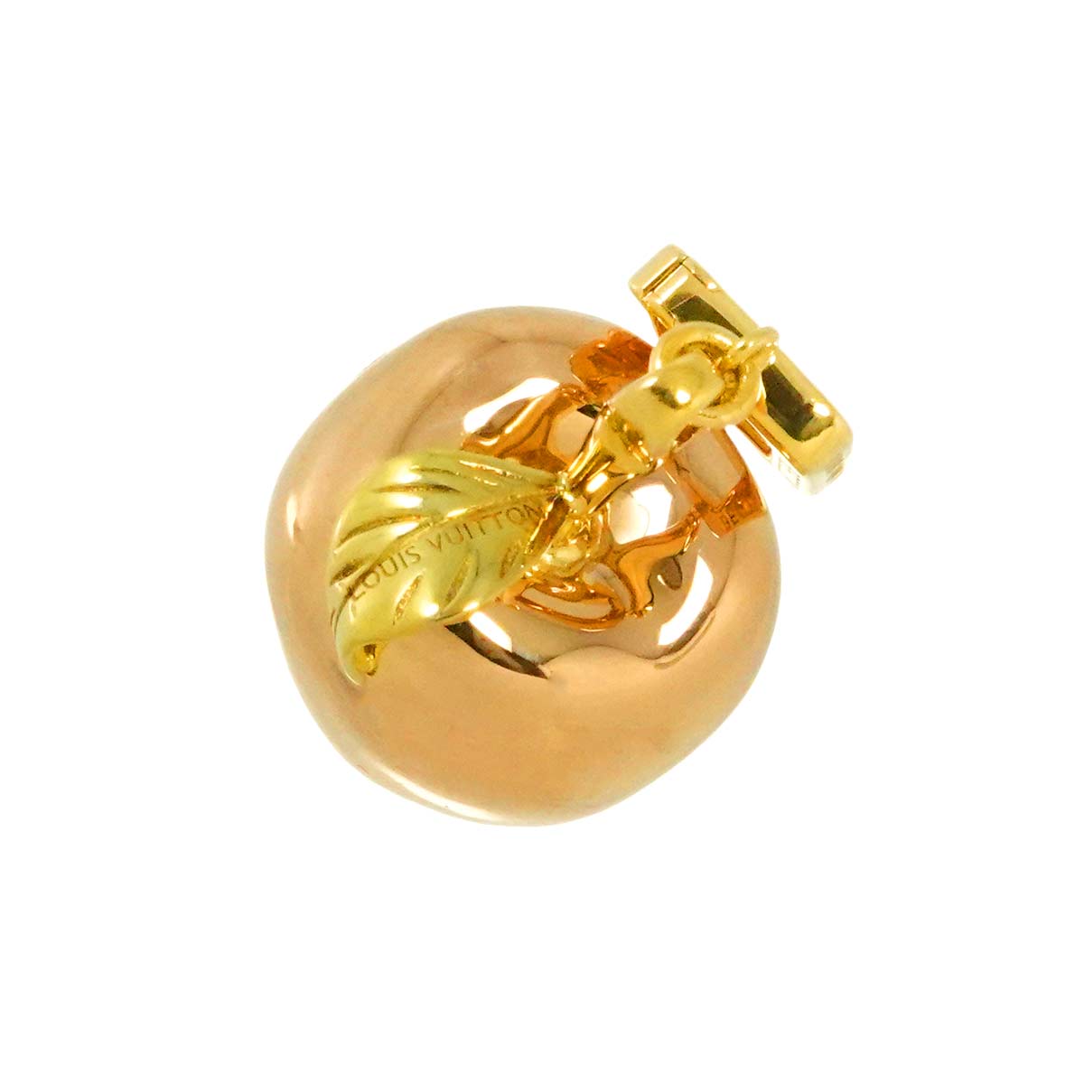 Apple motif Pendant Top 18K PG YG 750