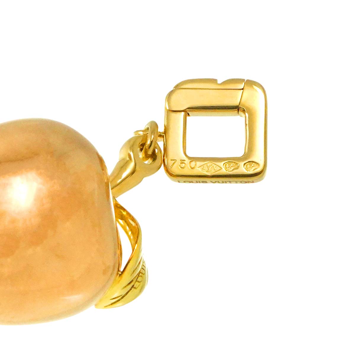 Apple motif Pendant Top 18K PG YG 750