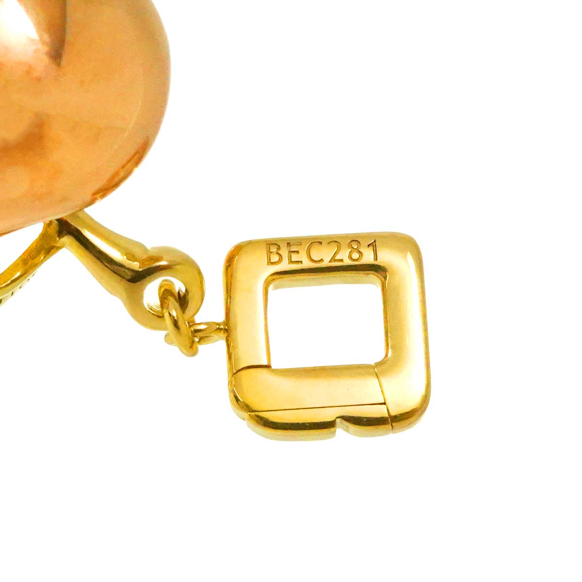 Apple motif Pendant Top 18K PG YG 750