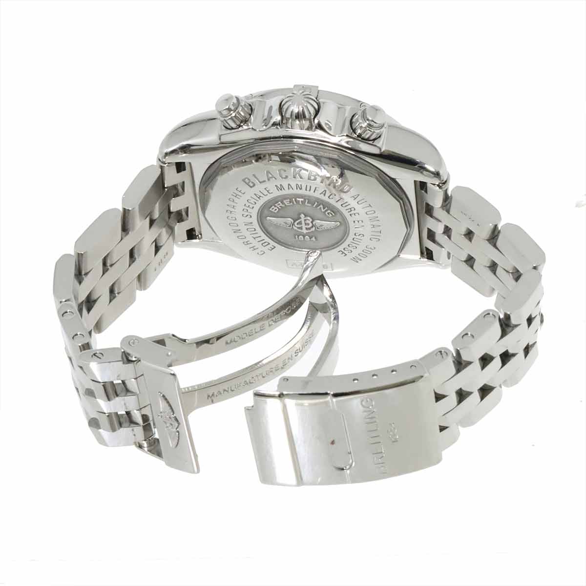 Chronomat Black Bird A44359 Automatic Date Black Dial