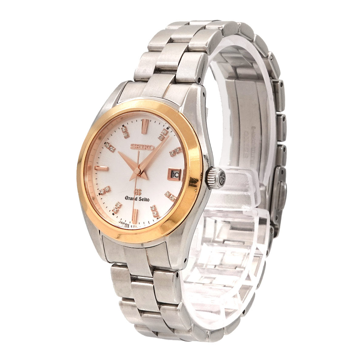 GRAND SEIKO STGF074 4J52-0AB0 Date 16P Diamond Silver Dial