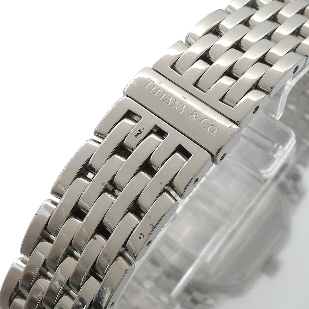Mark Coupe Date Quartz Silver Dial Ladies Wrist Watch