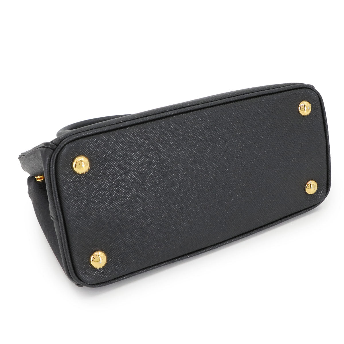 Galleria Small Hand Shoulder Bag Saffiano Leather Black 1BA896