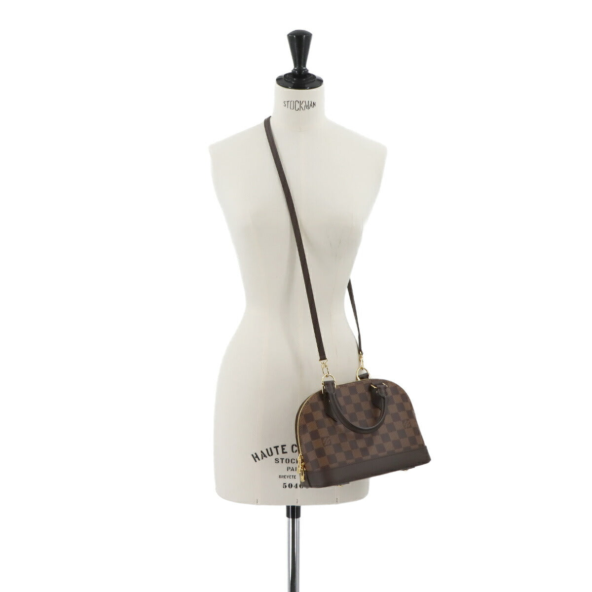 Damier Alma BB Hand Shoulder Bag Ebene N41221 Purse