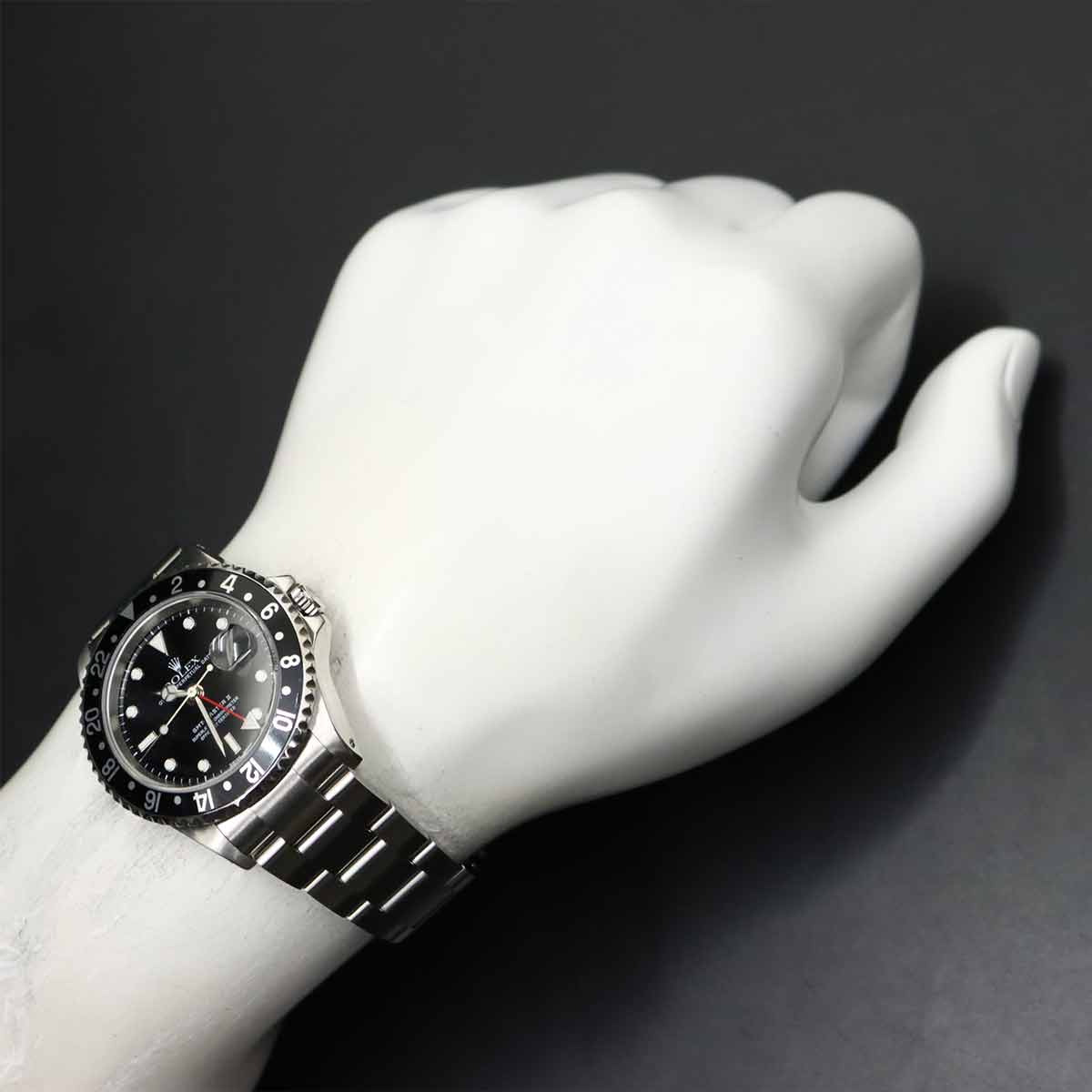 GMT Master II 16710 Serial P Date Black Dial Mens Watch