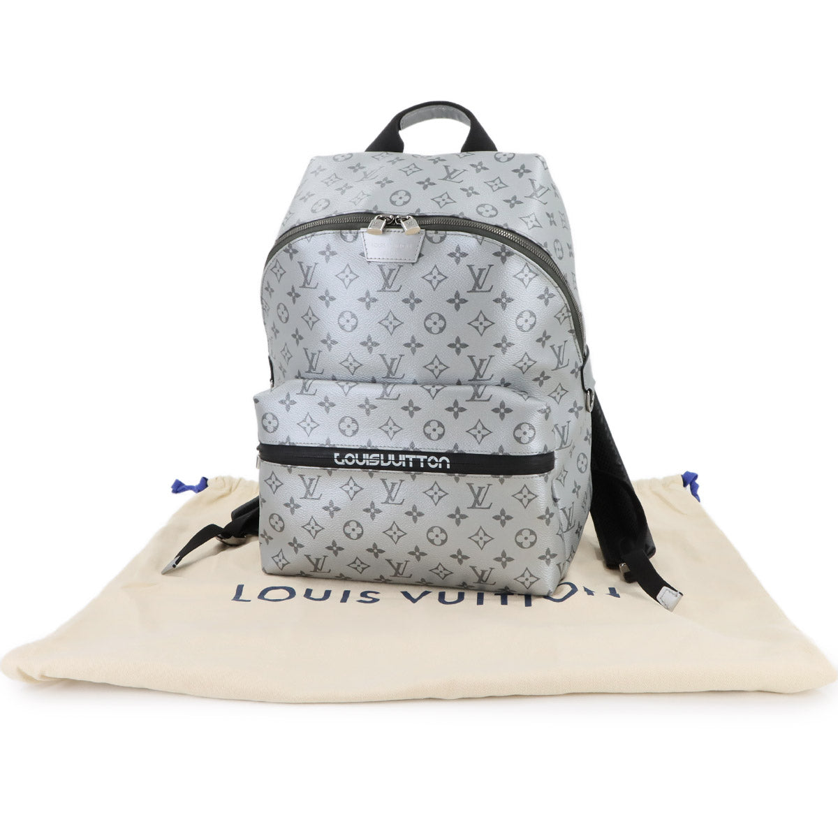 Monogram Reflect Apollo Backpack Silver Black M43845