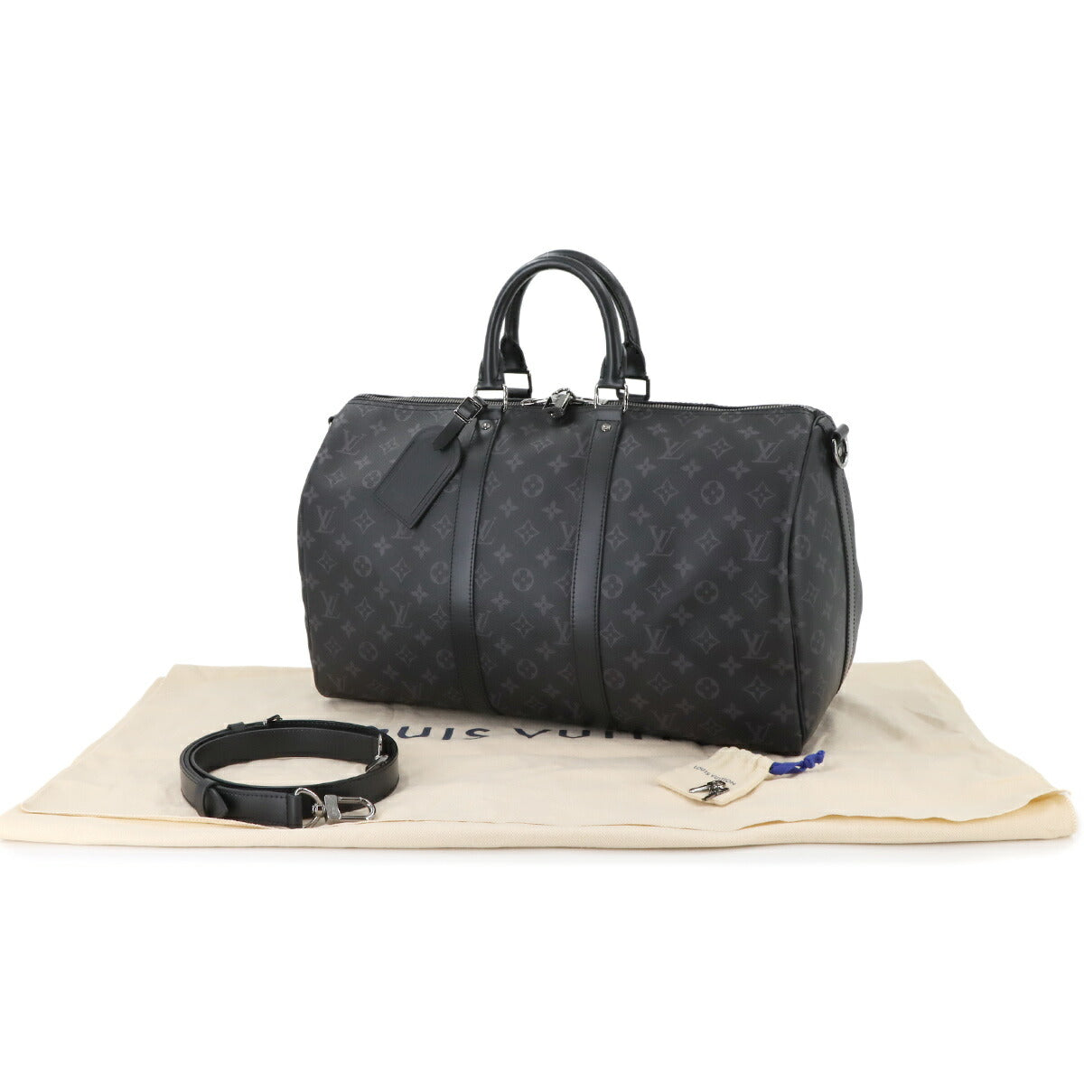 Monogram Eclipse Keepall Bandouliere 45 Luggage M40569