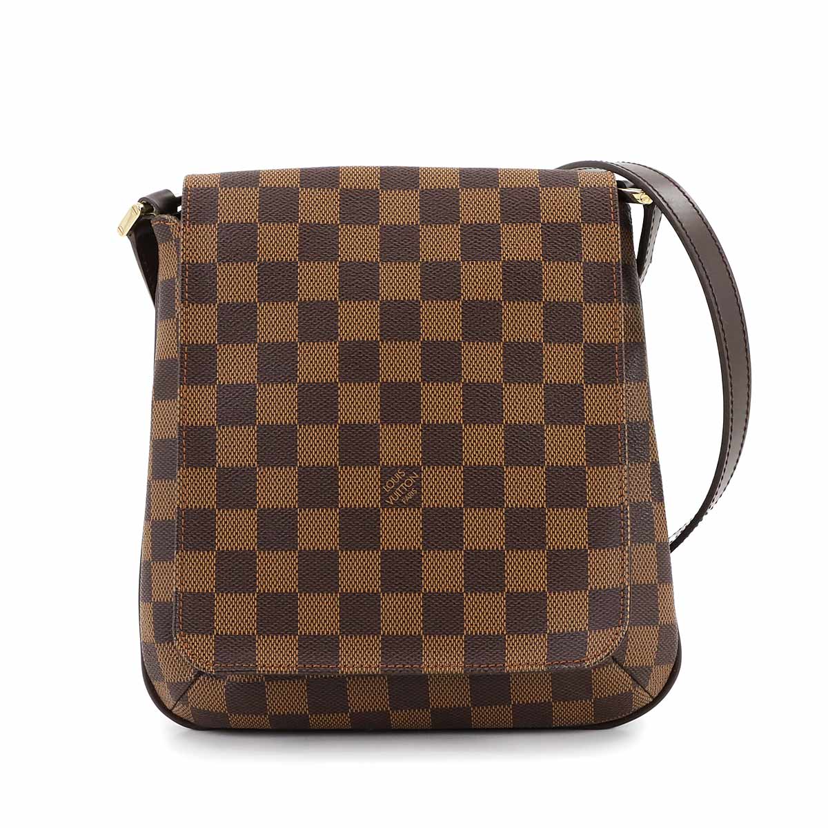 Damier Musette Salsa Long Shoulder Bag Ebene N51300