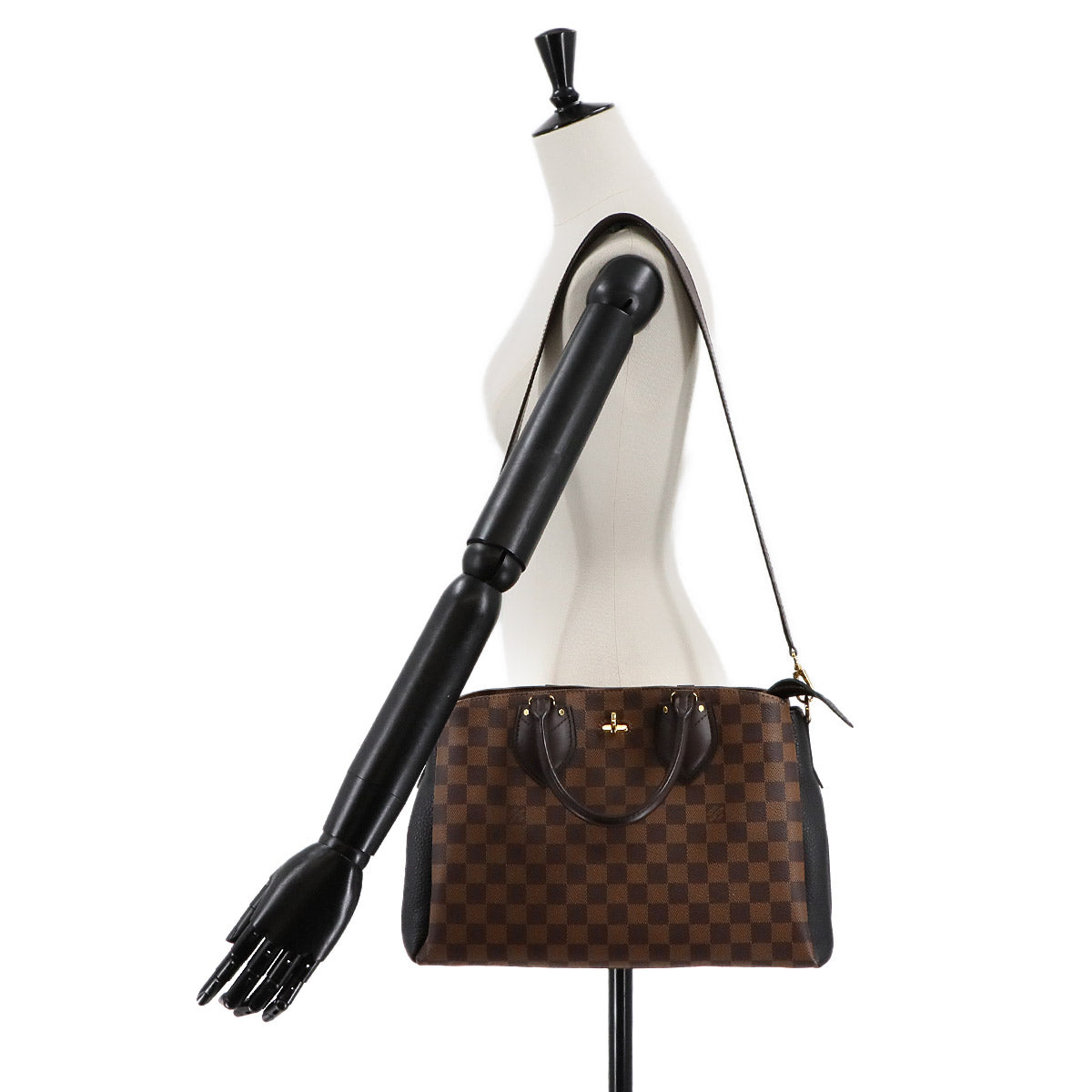 Damier Normandy Hand Shoulder Bag Ebene Noir N41487