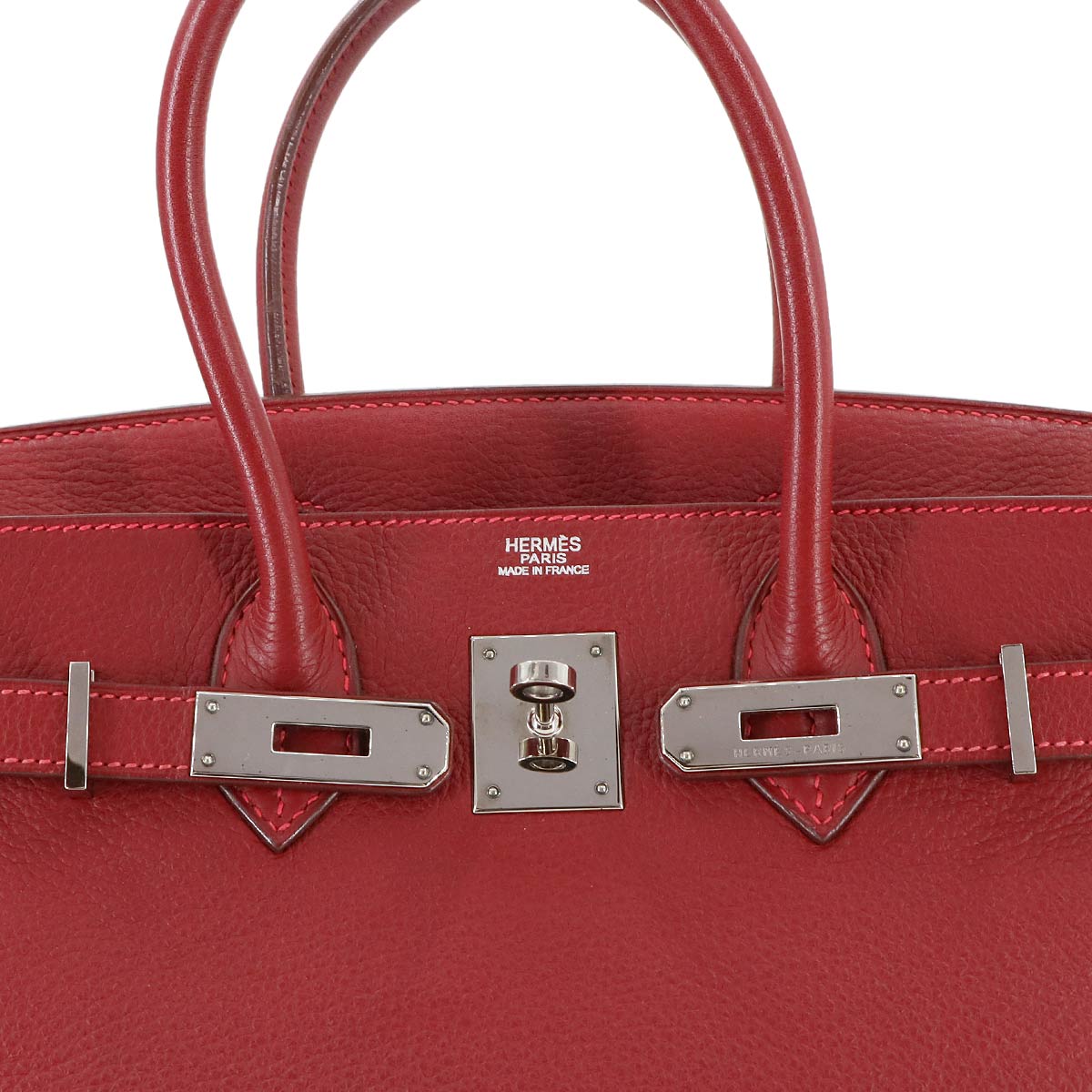 Birkin 30 Togo Rouge H Hand Bag Purse