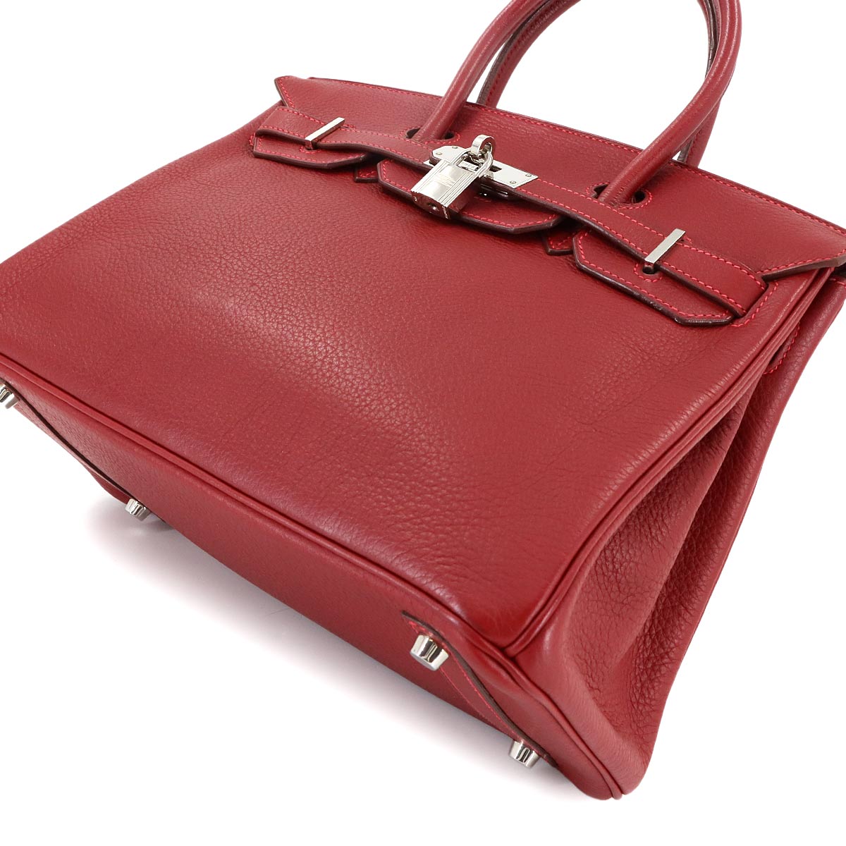 Birkin 30 Togo Rouge H Hand Bag Purse