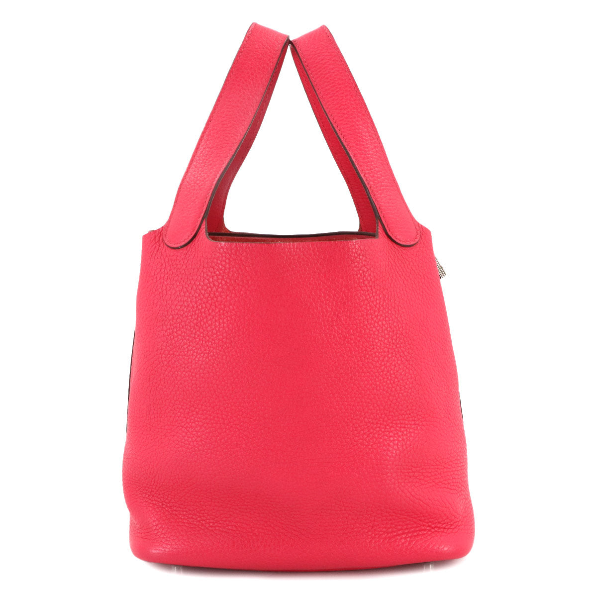 Picotin Lock MM Hand Bag Taurillon Clemence Rose Extreme