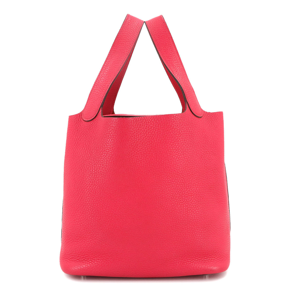 Picotin Lock MM Hand Bag Taurillon Clemence Rose Extreme
