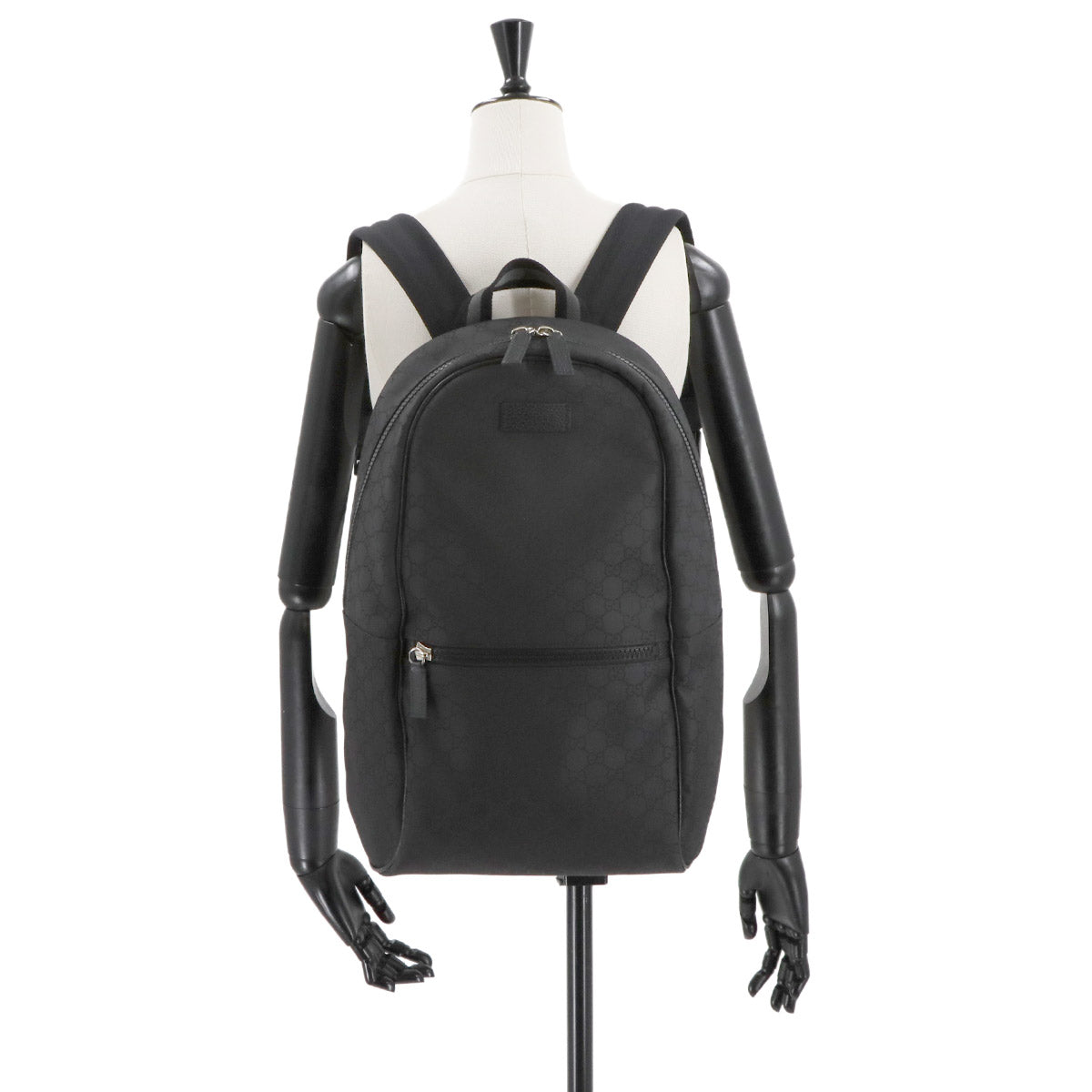 Backpack GG Nylon Leather Balck 449181 Purse