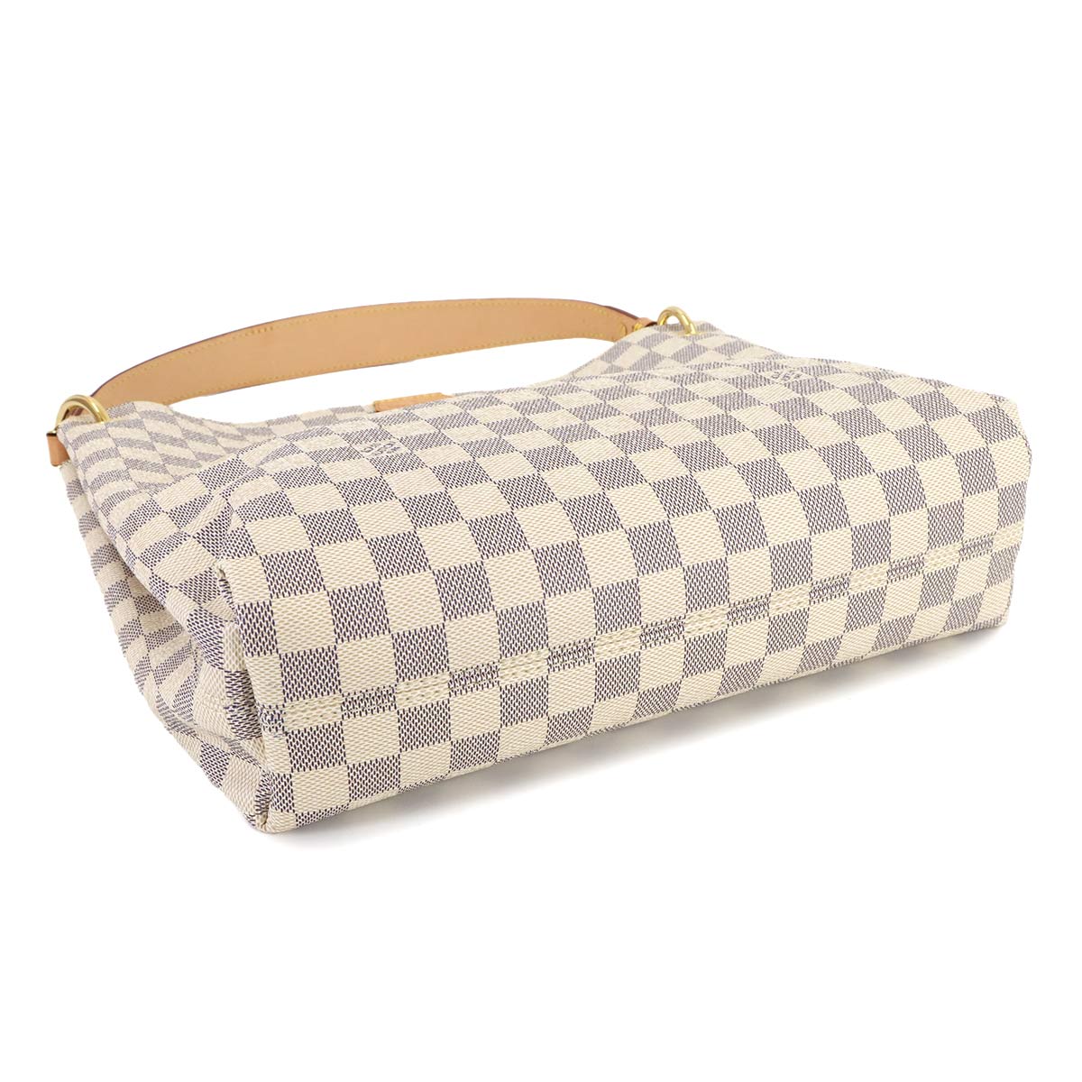 Damier Azur Graceful PM Shoulder Bag White N42249