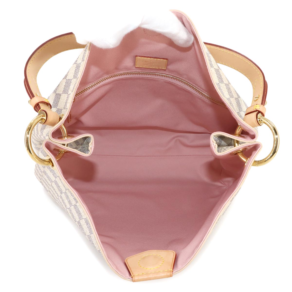 Damier Azur Graceful PM Shoulder Bag White N42249