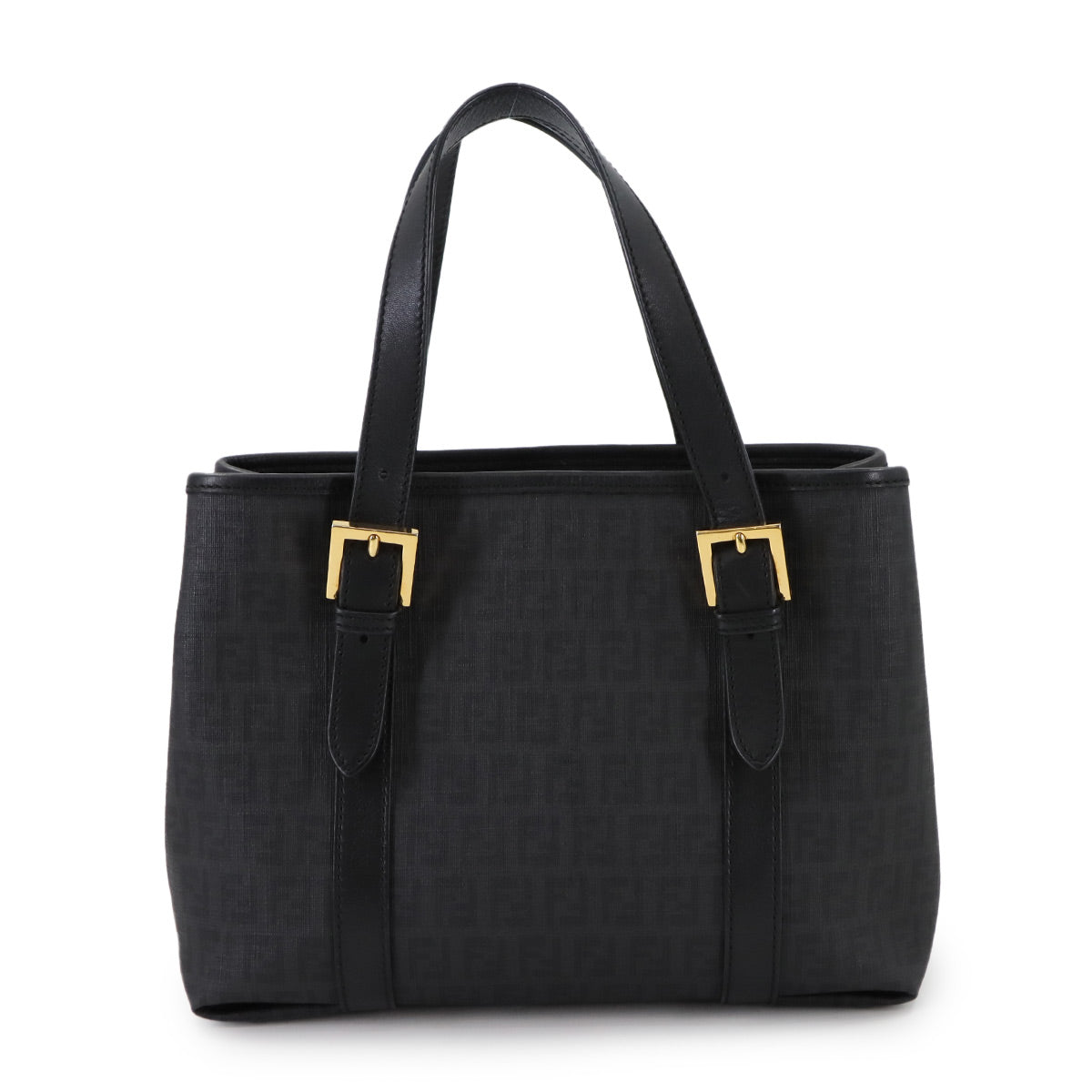 Zucchino Hand Bag PVC Leather Black 8BH237 Purse