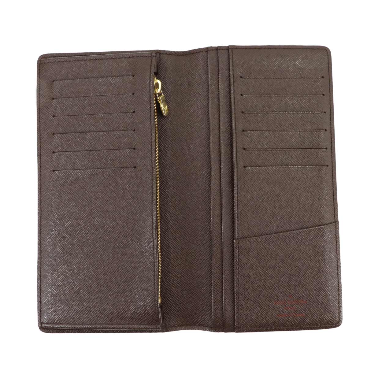 Damier Brazza Wallet Ebene Brown N60017 Purse