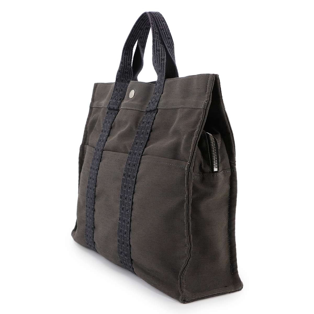 Herline Tote MM Bag Canvas Grey Unisex Purse