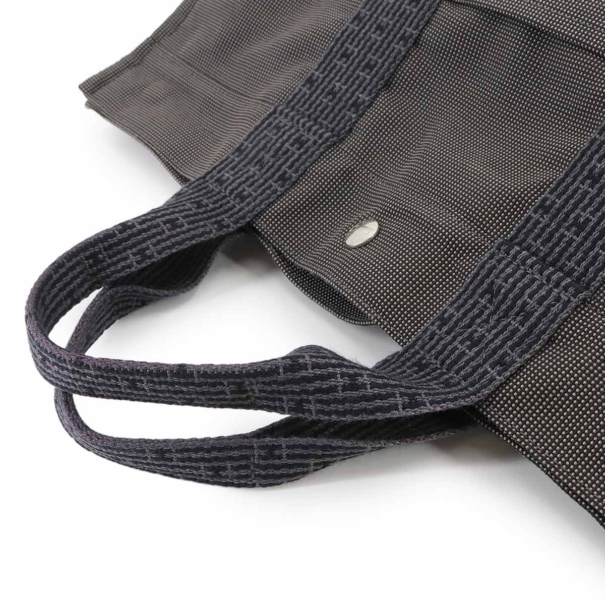 Herline Tote MM Bag Canvas Grey Unisex Purse
