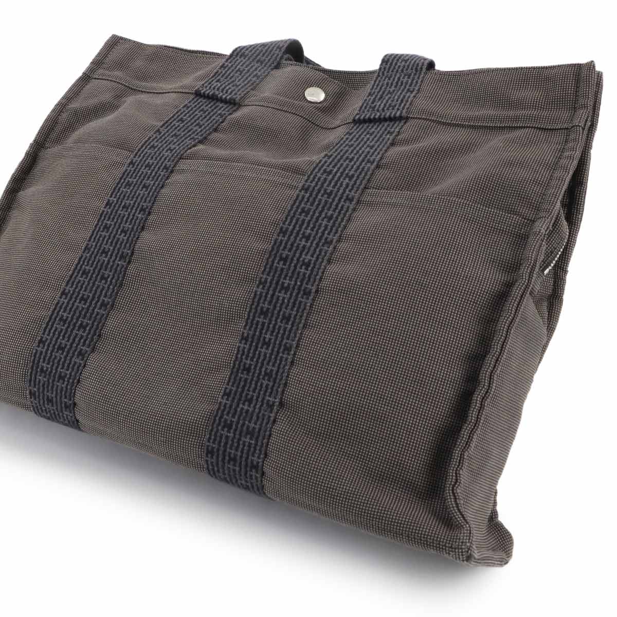 Herline Tote MM Bag Canvas Grey Unisex Purse
