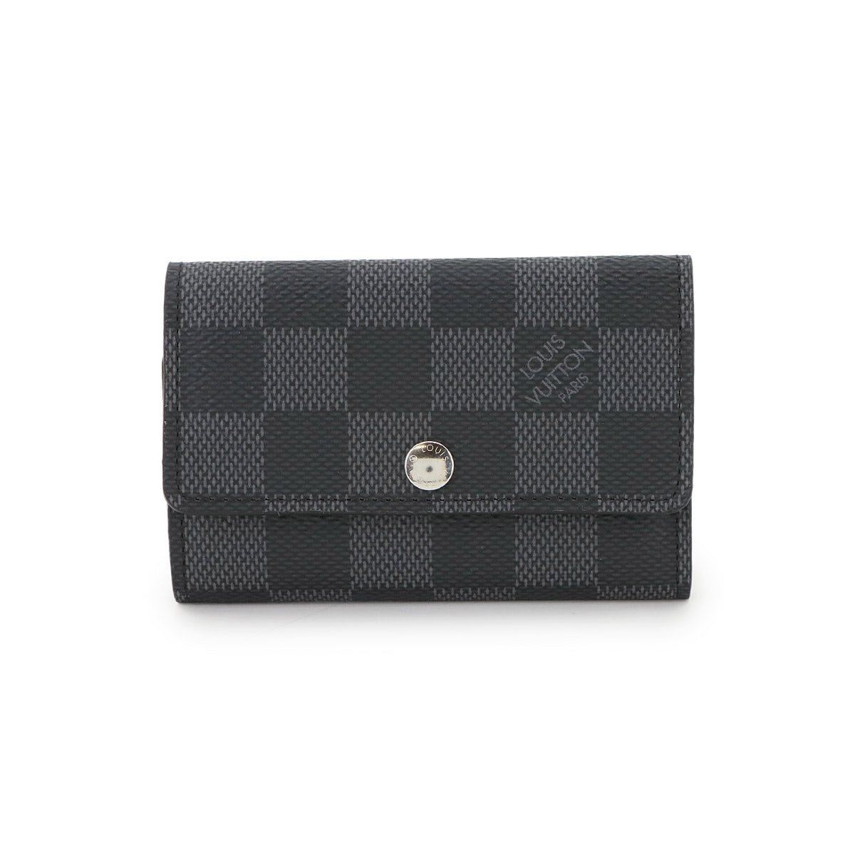Damier Graphite Multicles 6 Key Case Black Gray N62662