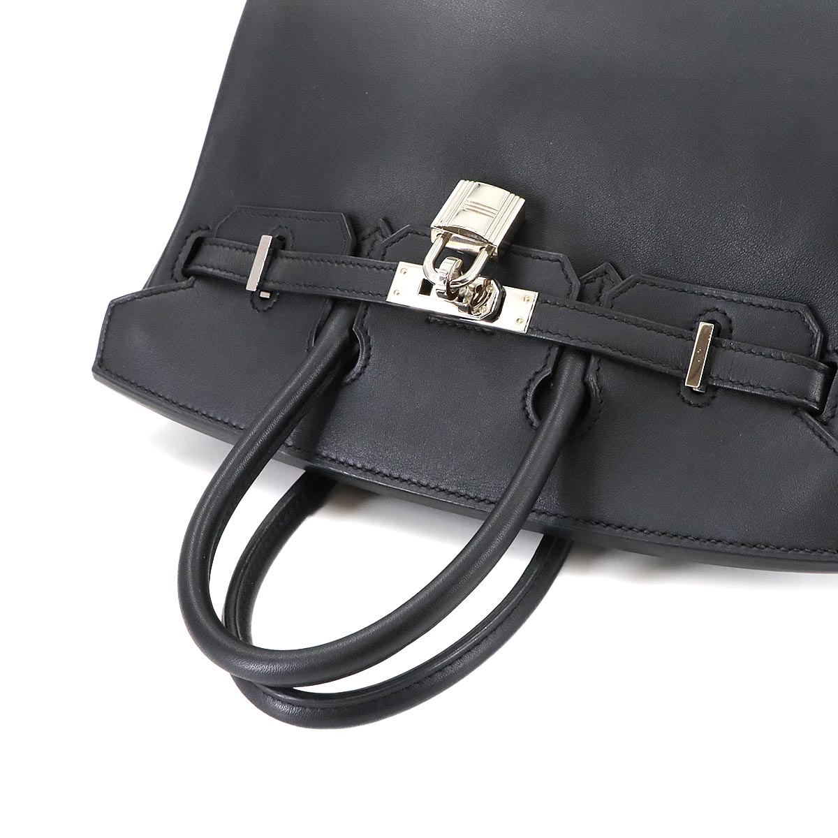 Birkin 25 Veau Swift Black Hand Bag Purse