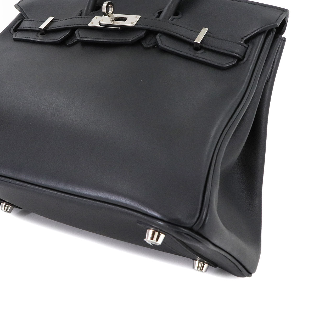 Birkin 25 Veau Swift Black Hand Bag Purse