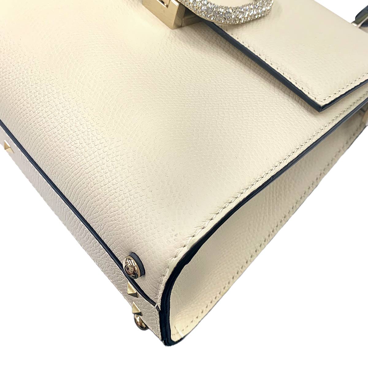 Vsling 2way Hand Shoulder Bag Leather White