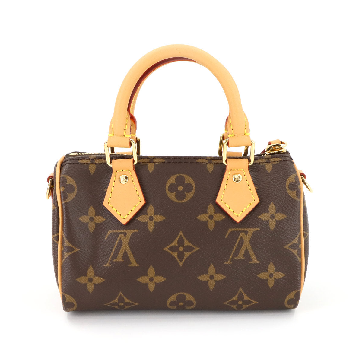 Monogram Nano Speedy 2way Hand Shoulder Bag Brown M81085