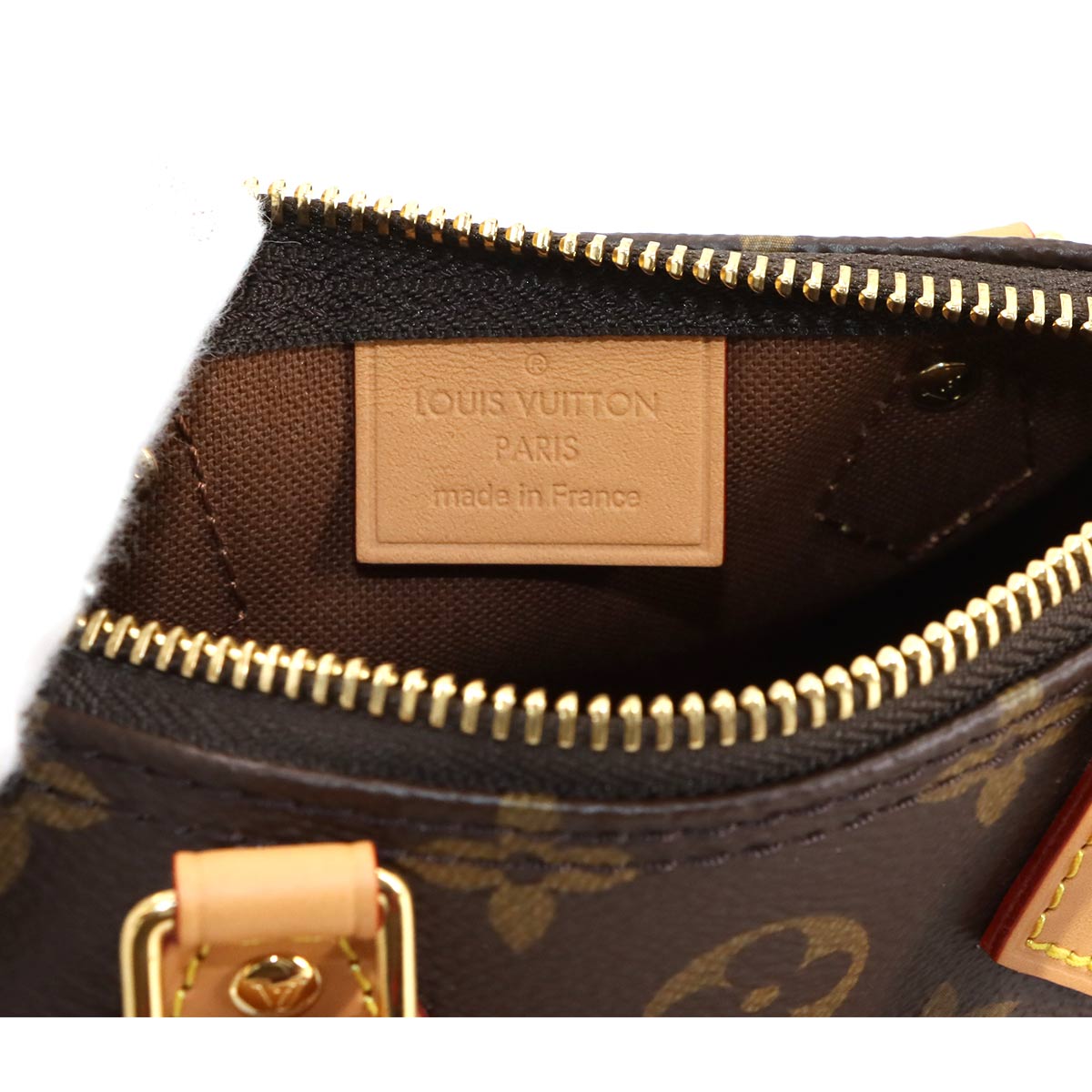 Monogram Nano Speedy 2way Hand Shoulder Bag Brown M81085