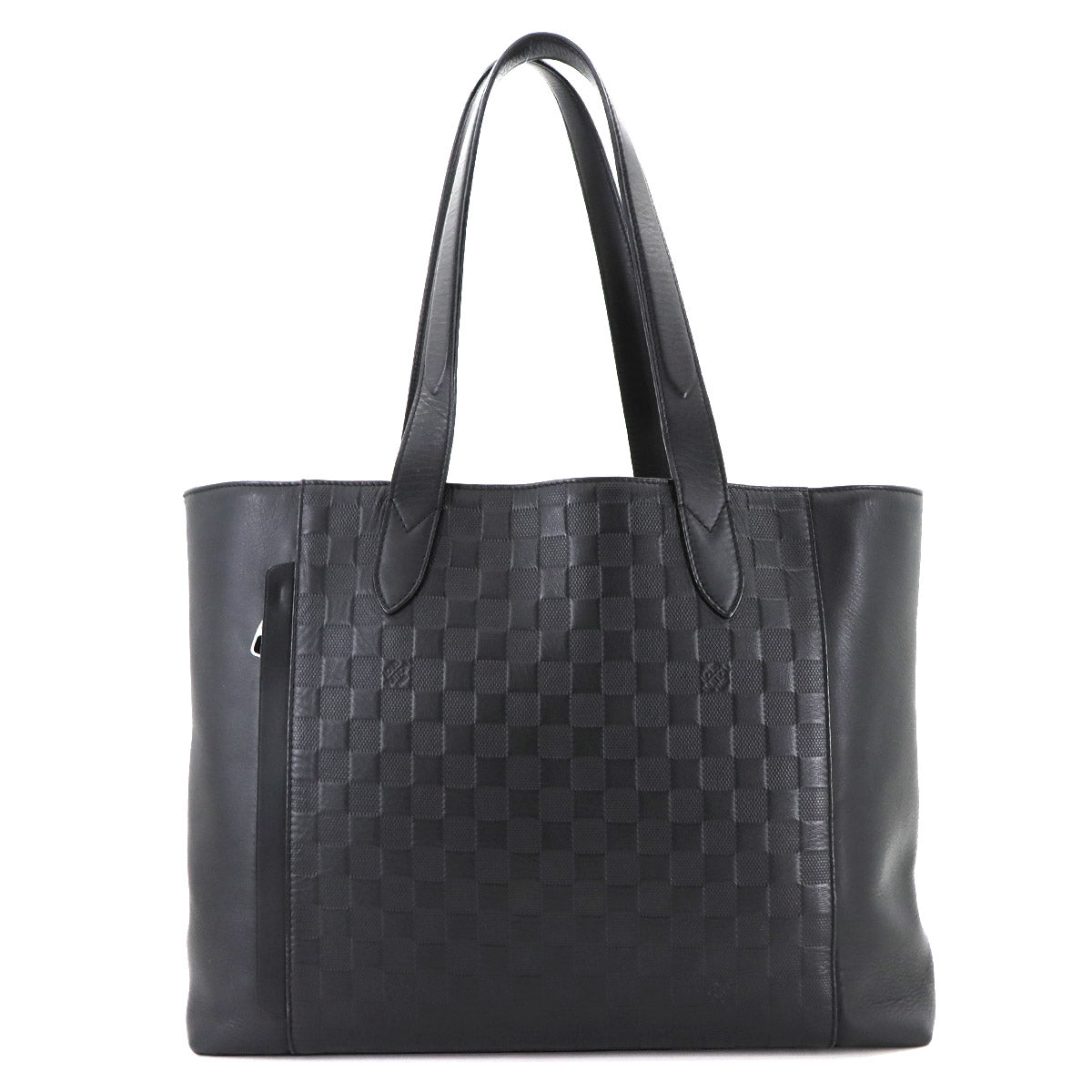 Damier Infini Caba Voyage Tote Bag Leather Onyx N41493