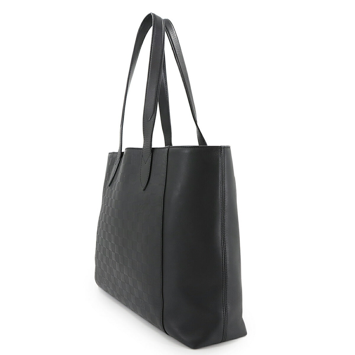Damier Infini Caba Voyage Tote Bag Leather Onyx N41493