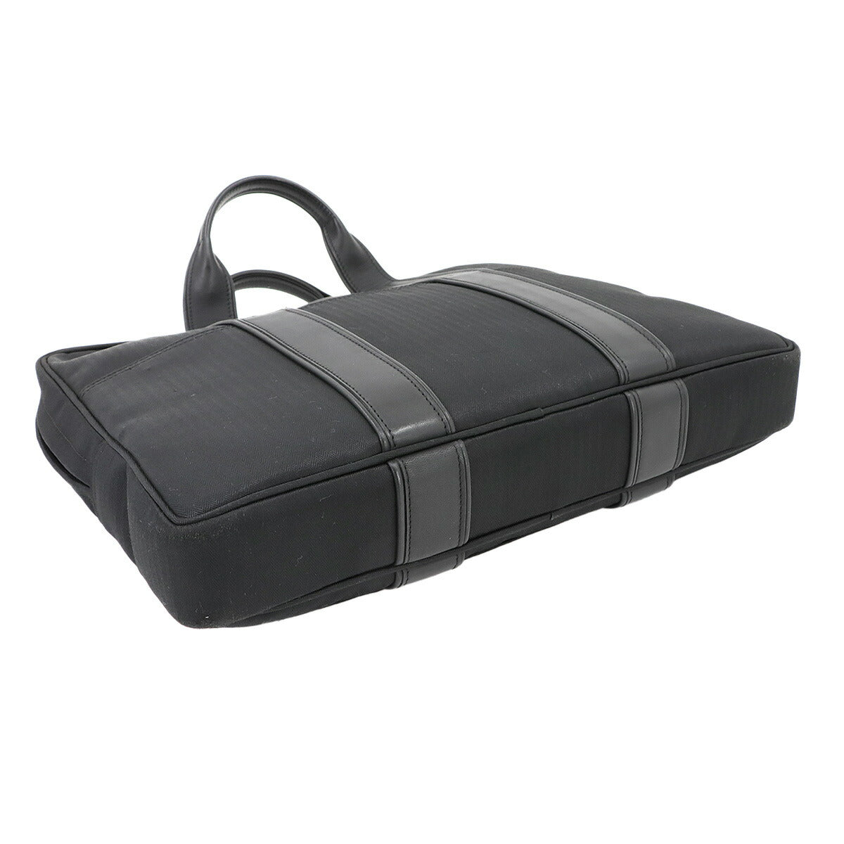 Acapulco Odenthal 2way Business Bag Toile Chevrons Leather Black