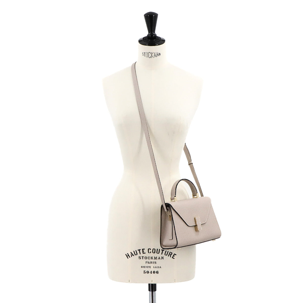 Micro Iside 2way Hand Shoulder Bag Leather Nude