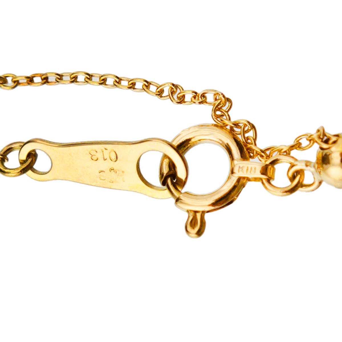 Diamond 0.13ct Necklace 18K YG Yellow Gold 750
