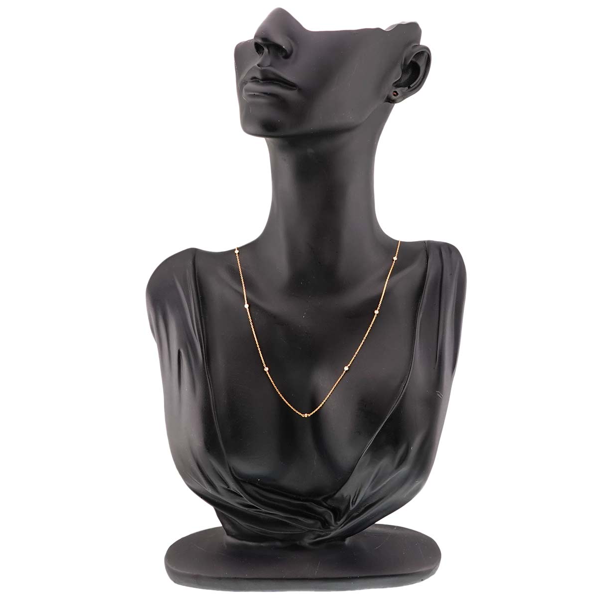 Diamond 0.13ct Necklace 18K YG Yellow Gold 750