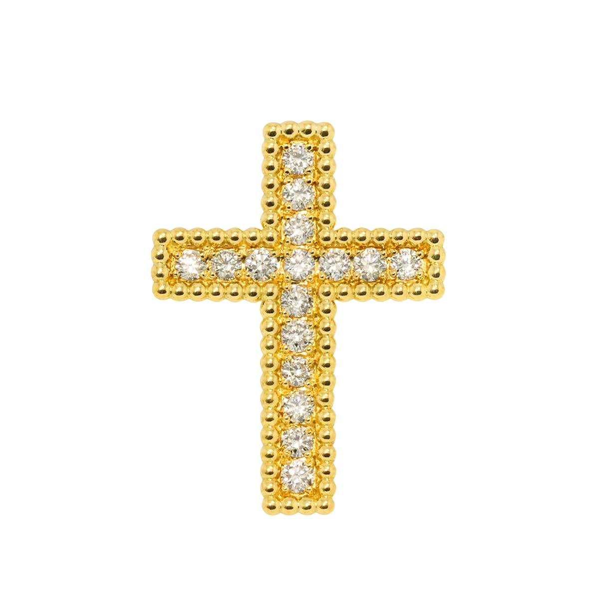 Diamond 0.50ct Pendant 18K YG Yellow Gold 750