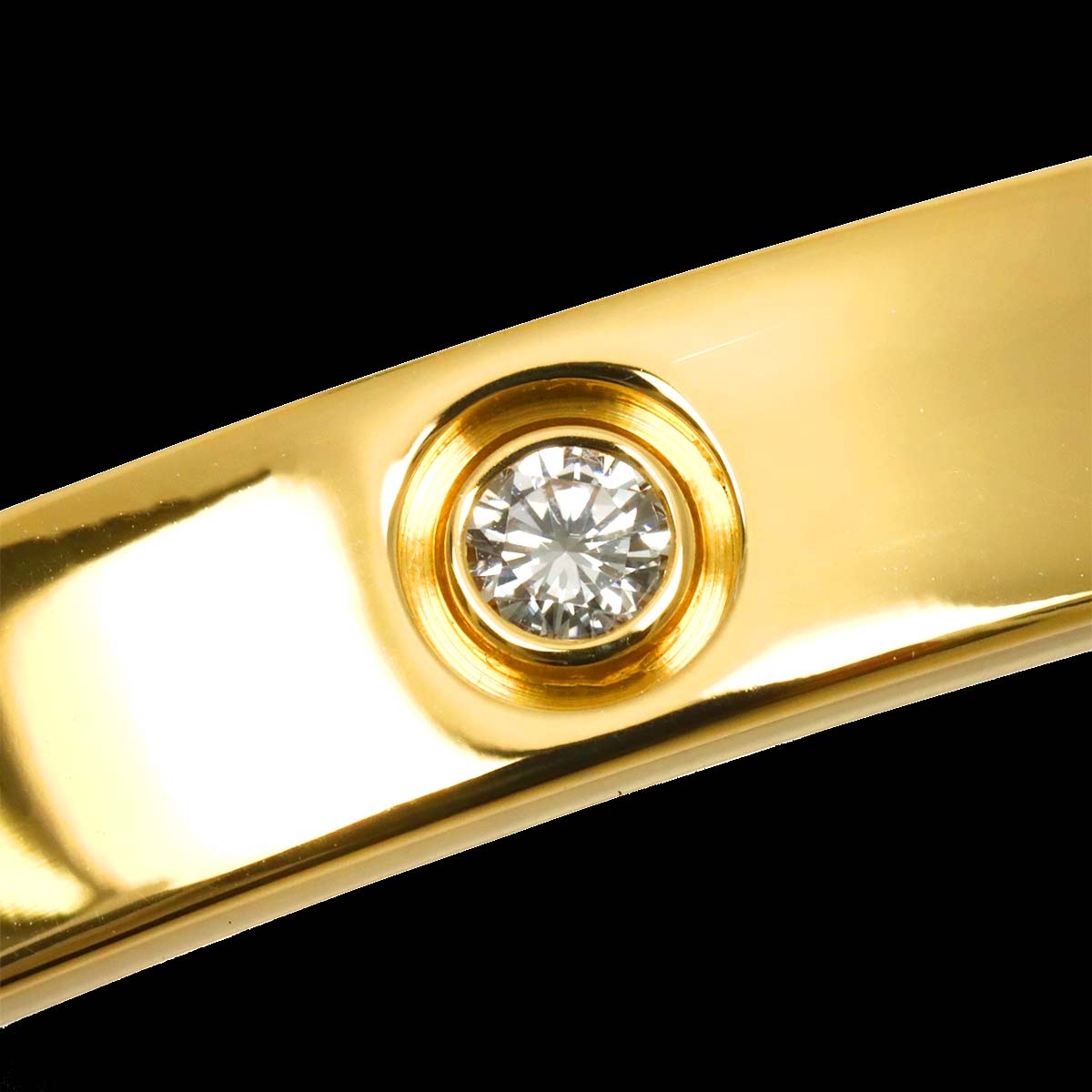 Love Bracelet Diamond 6P Bangle 18K YG 750 Size16