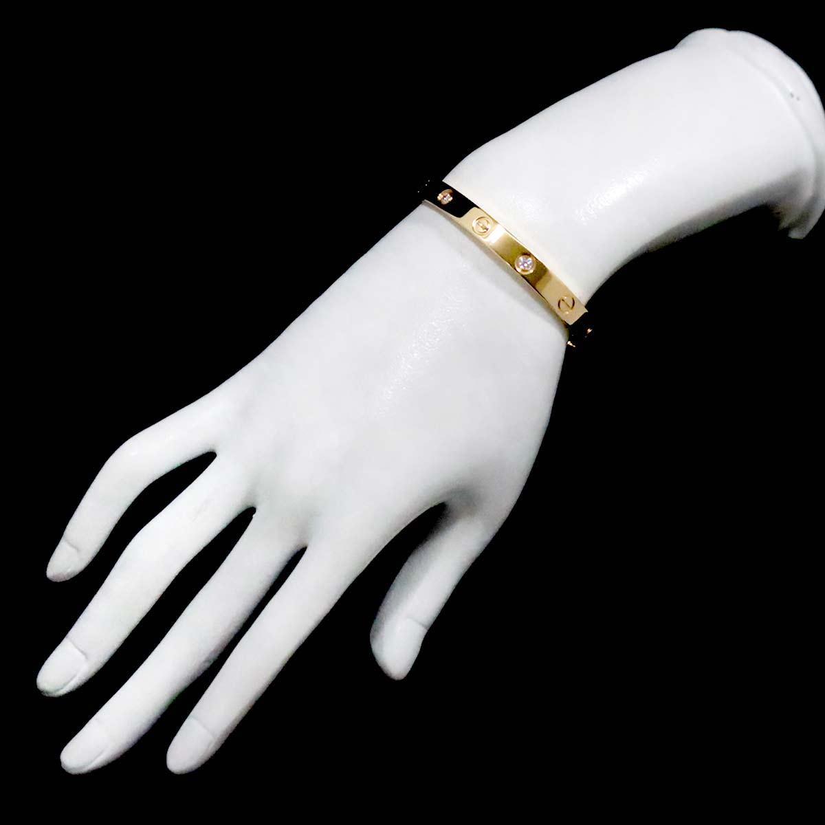 Love Bracelet Diamond 6P Bangle 18K YG 750 Size16