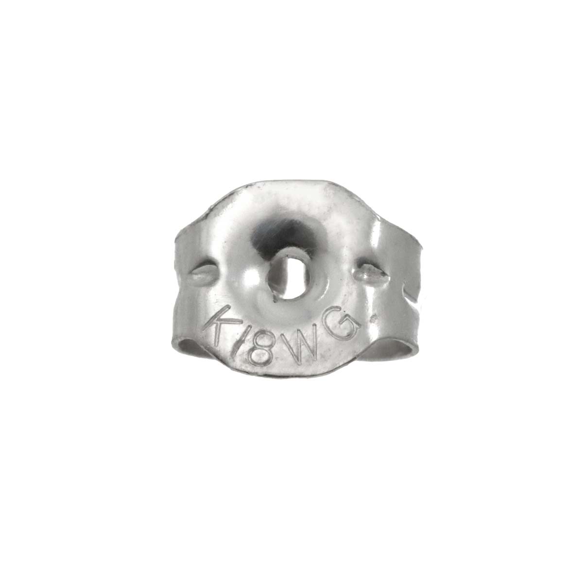 Quartz Earrings Pierced 18K WG 750