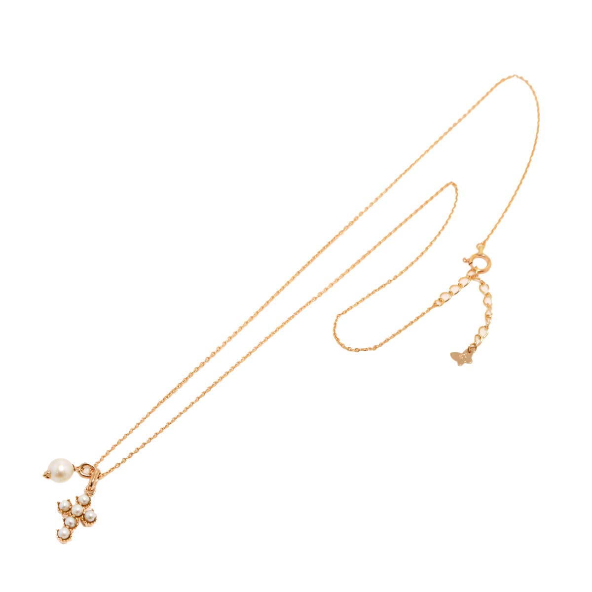 Akoya Pearl Baby Pearl Necklace 18K PG 750