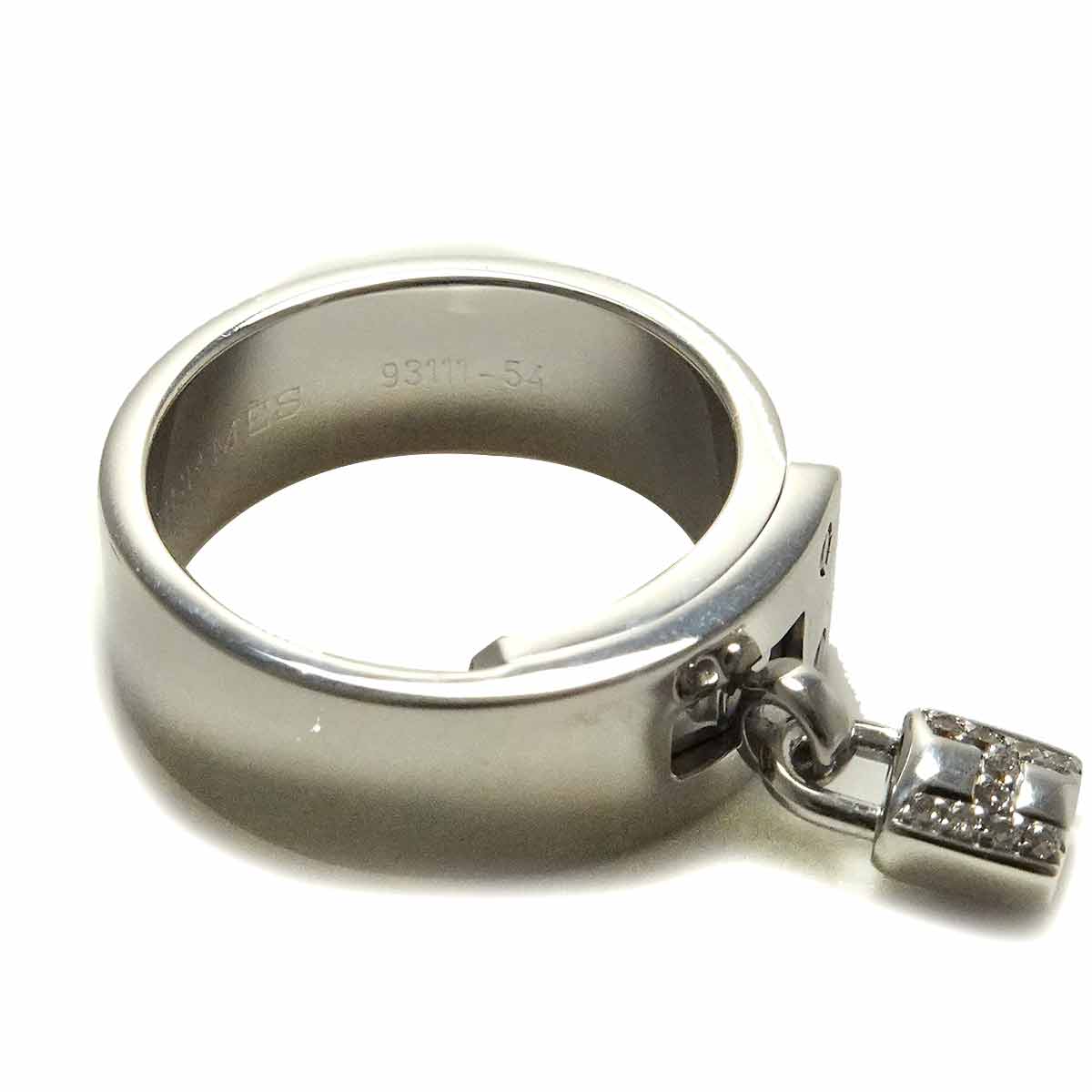 Kelly Diamond Ring 18K WG 750 Size54 6.75(US)