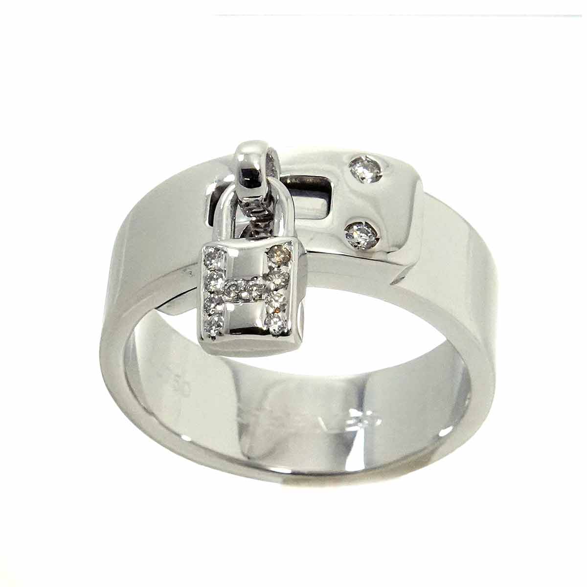 Kelly Diamond Ring 18K WG 750 Size54 6.75(US)
