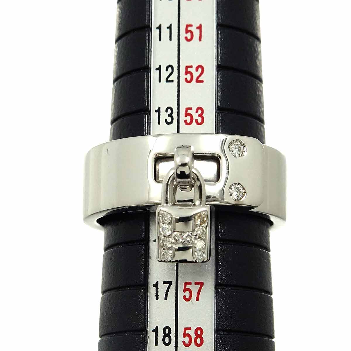 Kelly Diamond Ring 18K WG 750 Size54 6.75(US)