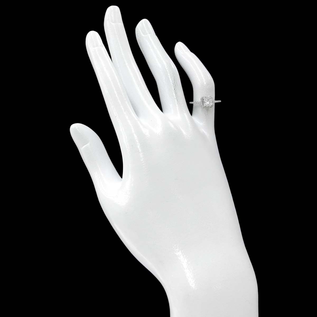 Diamond 0.618ct/0.17ct Ring Pt Platinum size3.75(US)